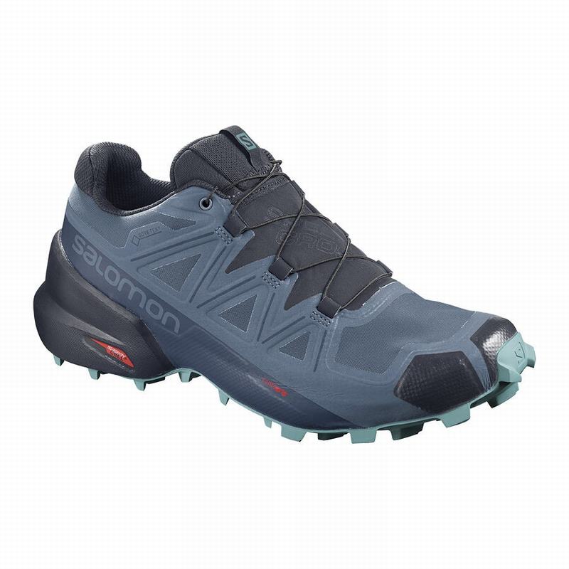 Salomon SPEEDCROSS 5 GORE-TEX Zapatillas Trail Running Mujer - Azules / Azul Marino - Colombia (8126